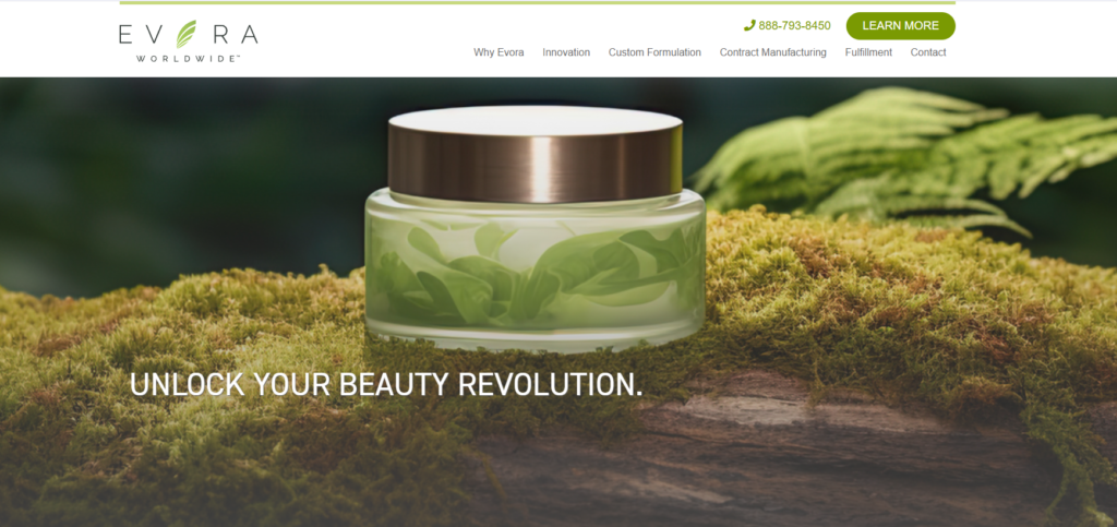 Evora Worldwide, a trusted name in private label skincare manufacturing, offers turnkey solutions for beginners with advanced facial serum formulations, award-winning packaging designs, and scalable production options. Their 50+ years of expertise ensure high-quality, innovative products that meet market demands while simplifying the brand launch process.