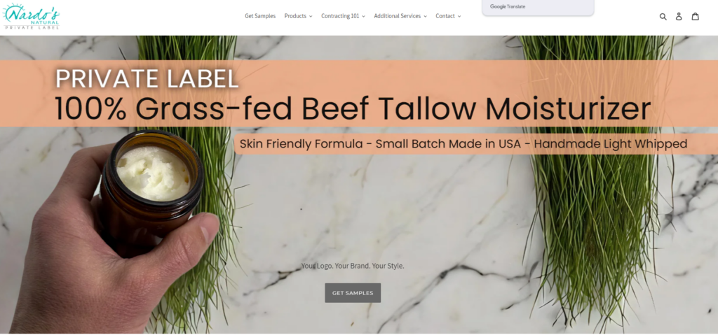 Nardo's Natural is a U.S.-based skincare manufacturer specializing in organic, plant-based face cleansers, offering customizable formulations, low MOQs, and free design services, making them an ideal partner for beginners looking to launch private label skincare brands.