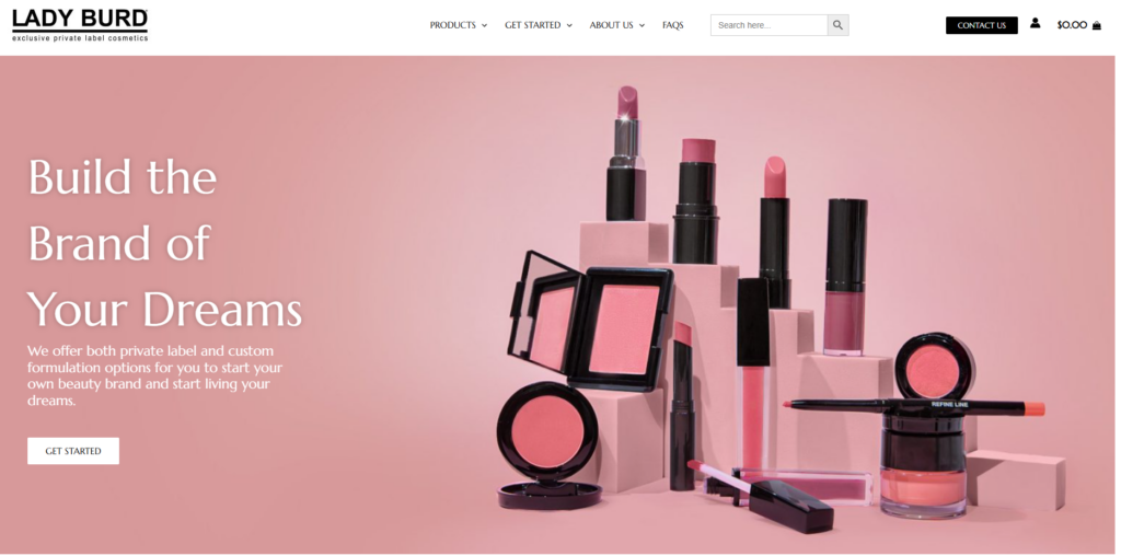 Lady Burd, a New York-based manufacturer with 50+ years of experience, offers low MOQs, premium U.S.-made face cleansers, custom formulations, and expert guidance, making it the ideal choice for beginners looking for full-service support in launching their skincare brand.