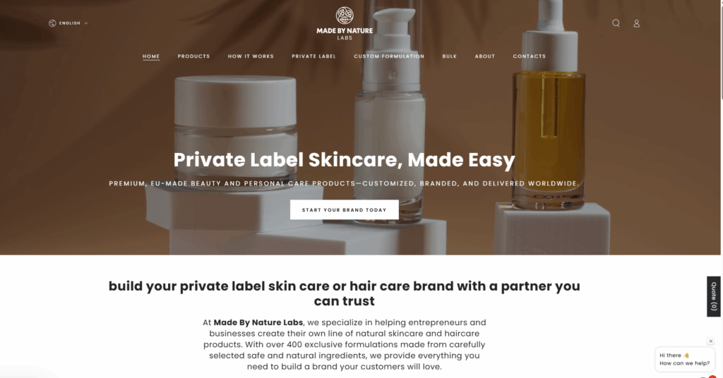Made By Nature Labs helps startups launch natural eye care products with over 400 clean formulations, low MOQs, and full branding support—delivering fast, global-ready solutions for emerging skincare brands.