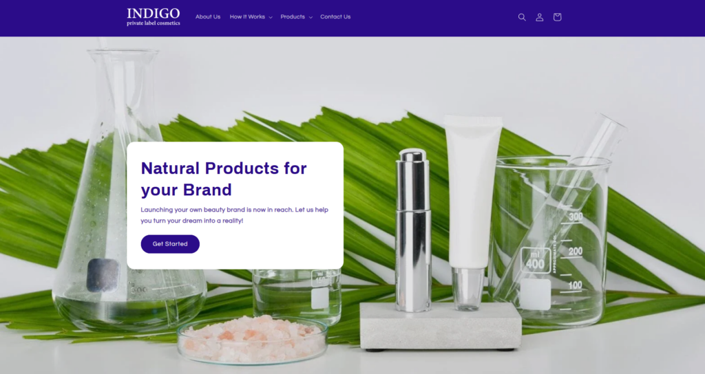 Indigo is a U.S.-based private label skincare manufacturer offering custom formulations, low MOQs, and full branding support. With a focus on clean, high-performance skincare, they provide efficient production, fast turnaround times, and sustainable U.S.-based manufacturing for emerging and established beauty brands.