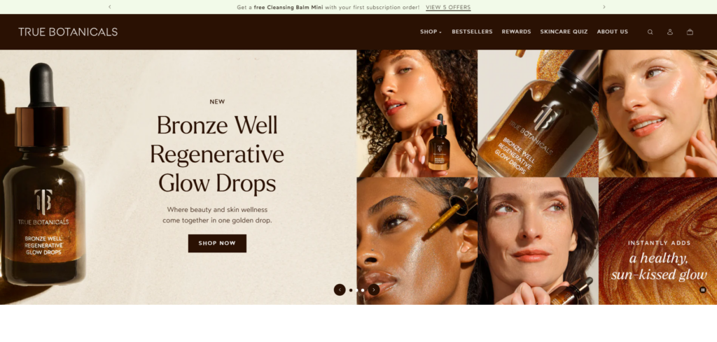 True Botanicals is a luxury clean beauty brand in the United States, specializing in clinically proven, plant-based skincare formulations. With a focus on sustainability, bioholistic ingredients, and dermatologist-backed research, they provide high-performance, non-toxic skincare solutions that prioritize both efficacy and environmental responsibility.