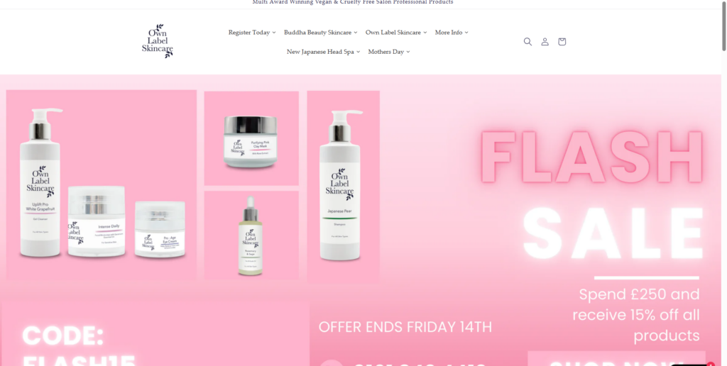 Own Label Skincare is a UK-based private label manufacturer offering vegan, cruelty-free, and salon-tested skincare solutions. With low MOQs, no setup fees, and full regulatory compliance, they help brands develop custom or ready-made beauty products with a strong focus on sustainability and ethical production.