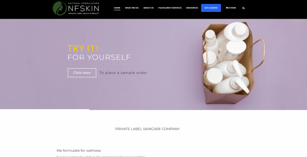 NF Skin is a vertically integrated U.S. manufacturer offering turnkey private label eye balm solutions with FDA-registered, GMP-compliant facilities, in-house design, fulfillment, and clinically-backed formulations—ideal for startups seeking speed, simplicity, and quality assurance.