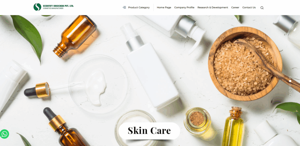 Scientify Orgichem is an India-based GMP-certified skincare manufacturer offering in-house R&D, low-risk private label facial scrub production, and customizable, skin-friendly formulations—ideal for startups seeking reliable, affordable, and compliant exfoliating product development.